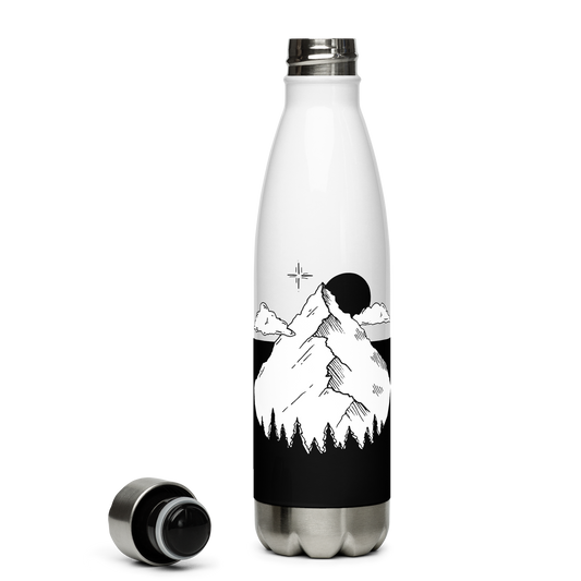 New Moon - Stainless Steel Water Bottle | White