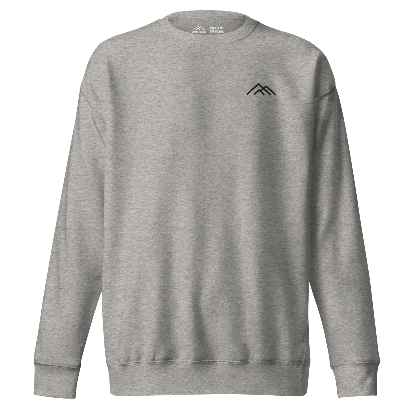 Wander Crew Men‘s Sweatshirt - Embroidered | Grey