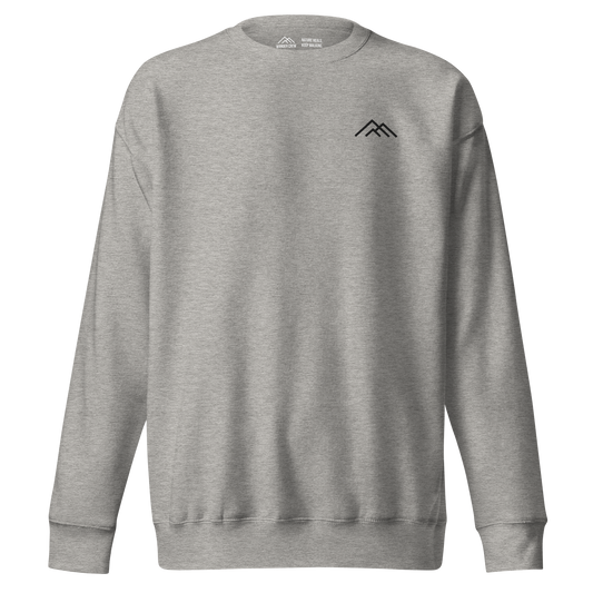 Wander Crew Men‘s Sweatshirt - Embroidered | Grey