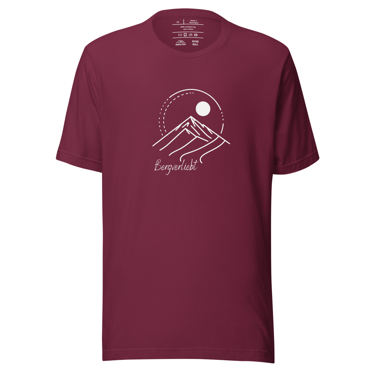 Bergverliebt - Unisex T-Shirt | Maroon