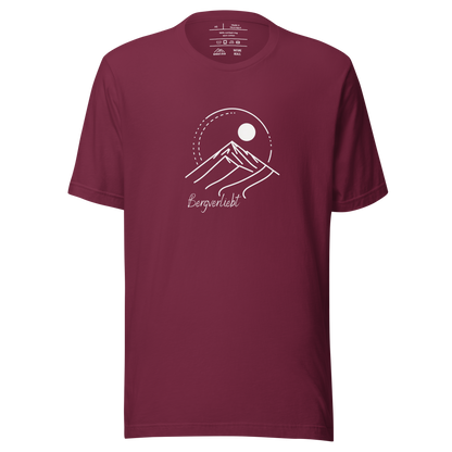 Bergverliebt - Unisex T-Shirt | Maroon